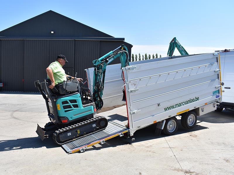 Twintrailer multifunctionele kipper